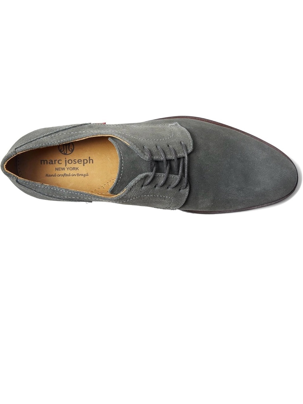 Marc Joseph New York Men's Gray Suede Derby